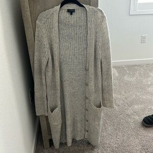 The Limited 3/4 length Sweater size Large.  Grey speckled